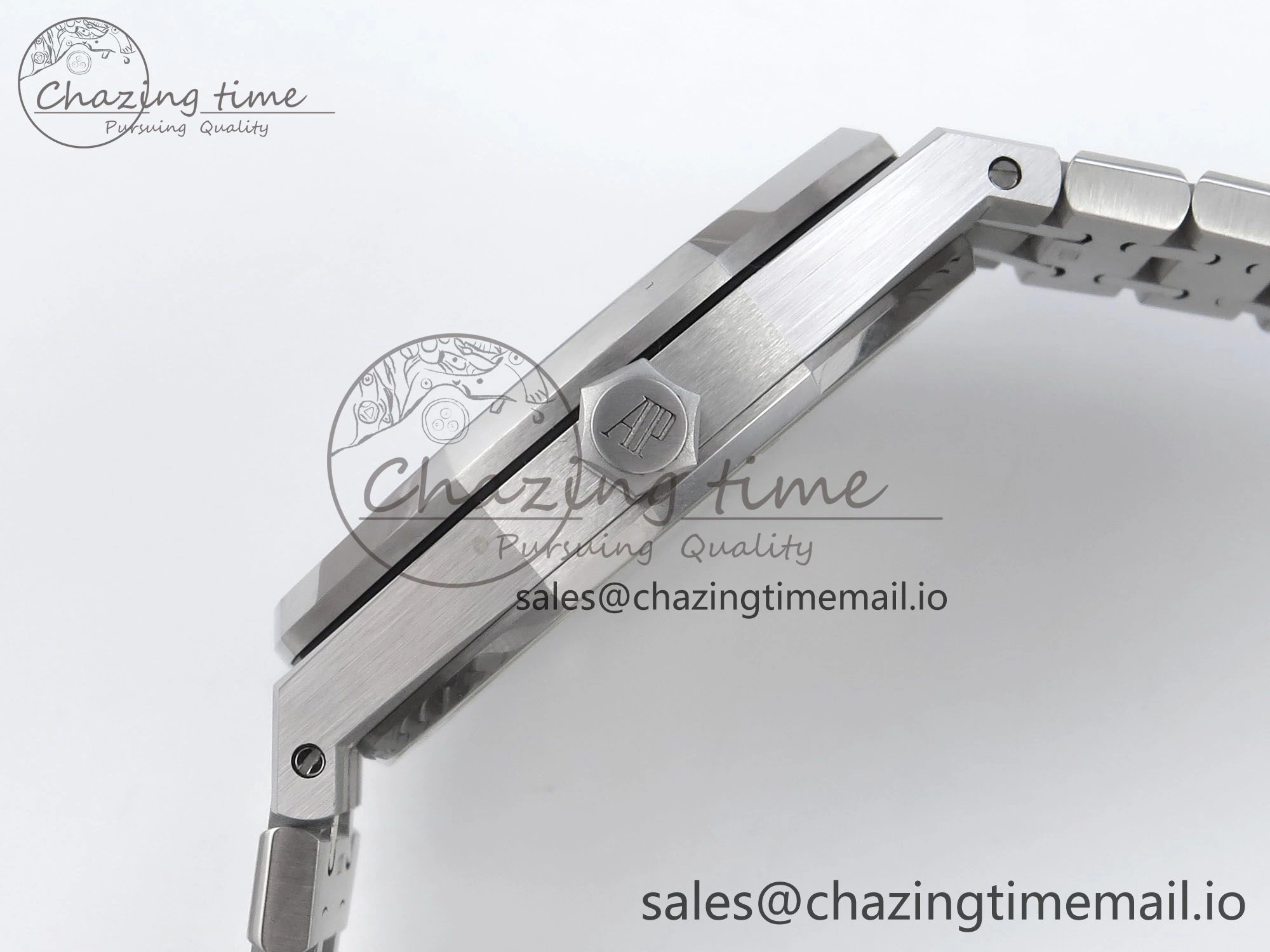 Royal Oak 41mm 15510 SS TKF 1:1 Best Edition Gray Dial on SS Bracelet SA4302 Super Clone FastDry 4316