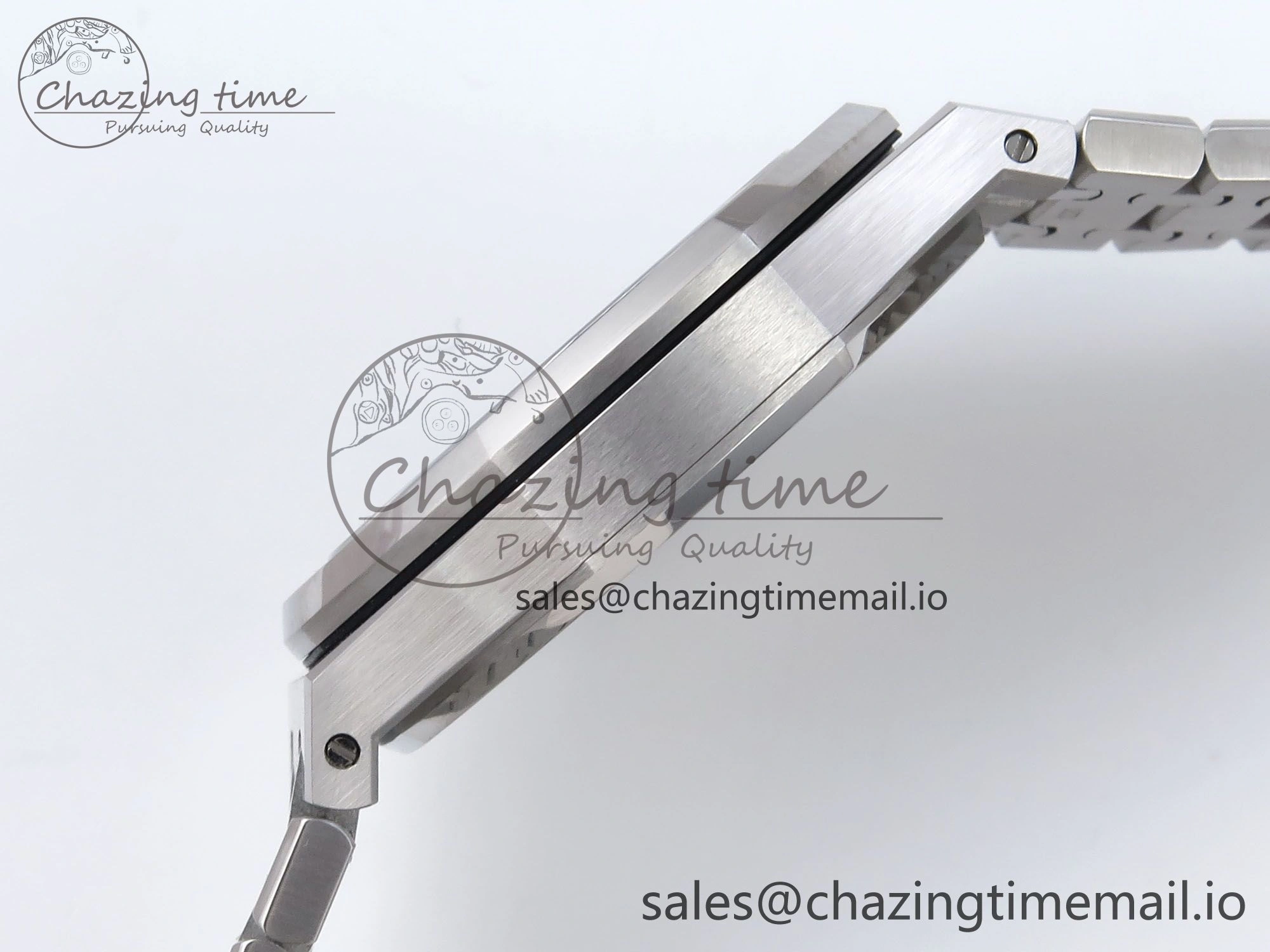 Royal Oak 41mm 15510 SS TKF 1:1 Best Edition Gray Dial on SS Bracelet SA4302 Super Clone FastDry 4316
