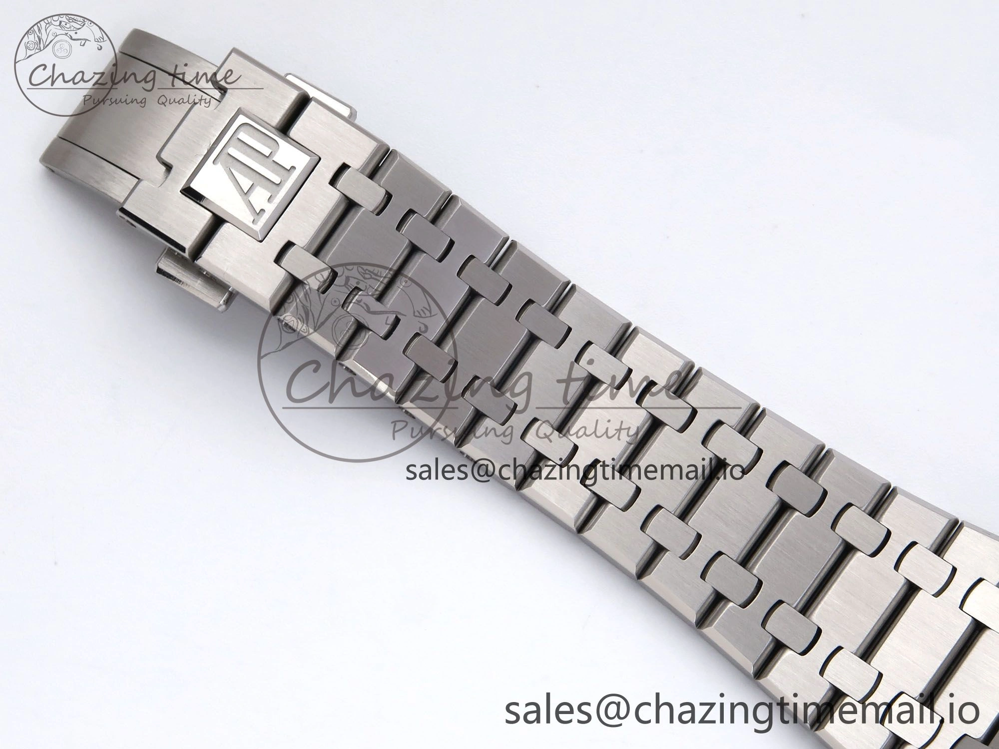 Royal Oak 41mm 15510 SS TKF 1:1 Best Edition Gray Dial on SS Bracelet SA4302 Super Clone FastDry 4316