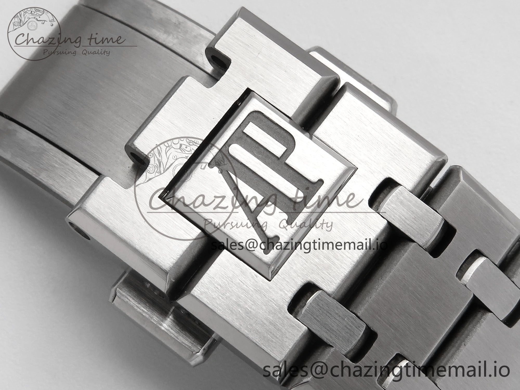 Royal Oak 41mm 15510 SS TKF 1:1 Best Edition Gray Dial on SS Bracelet SA4302 Super Clone FastDry 4316