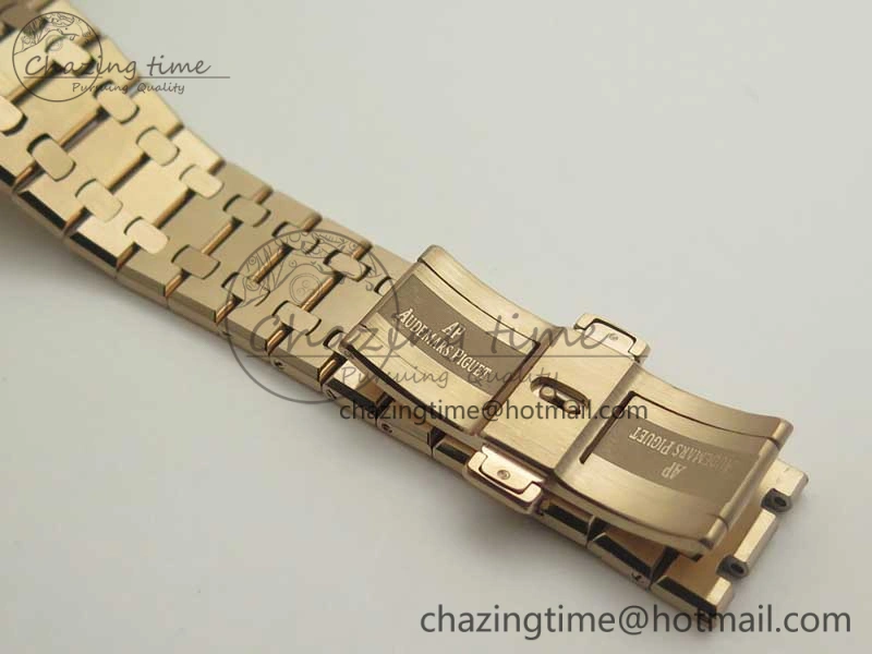Royal Oak 41mm 26120 RG TWA Best Edition Black Dial on RG Bracelet A GoodFit 4918