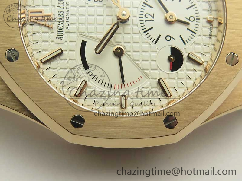 TopPick Royal Oak 41mm 26120 RG TWA Best Edition White Dial on RG Bracelet A 4920