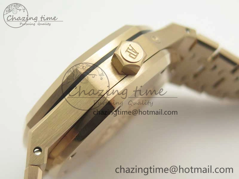 TopPick Royal Oak 41mm 26120 RG TWA Best Edition White Dial on RG Bracelet A 4920