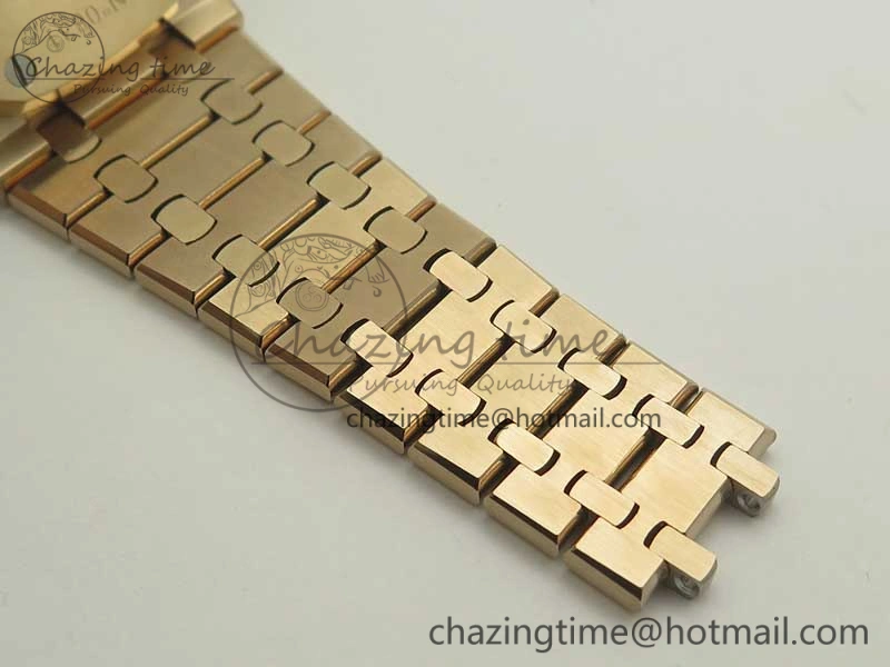 TopPick Royal Oak 41mm 26120 RG TWA Best Edition White Dial on RG Bracelet A 4920