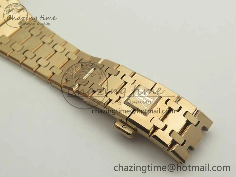 TopPick Royal Oak 41mm 26120 RG TWA Best Edition White Dial on RG Bracelet A 4920