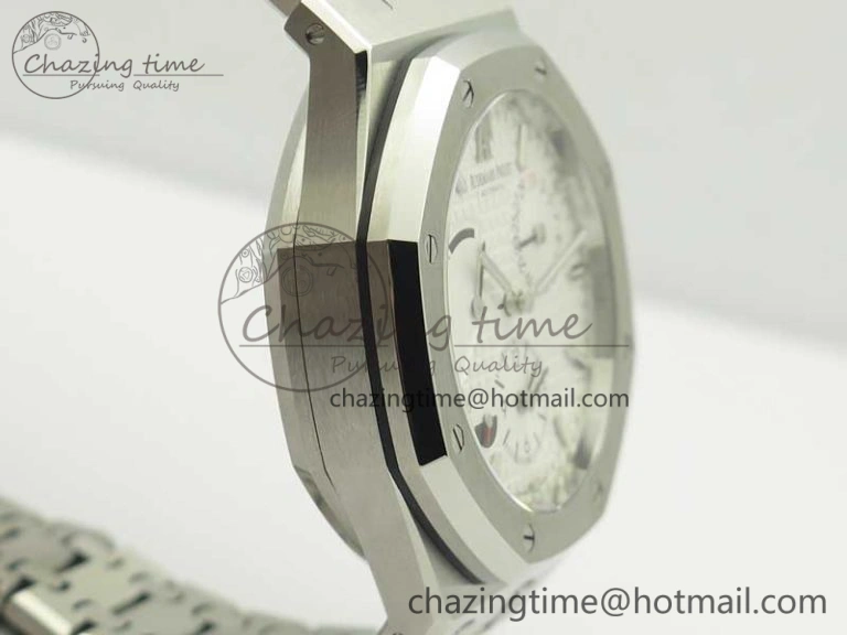 Royal Oak 41mm 26120 SS TWA Best Edition White Dial on SS Bracelet A WrinkleFree 4937