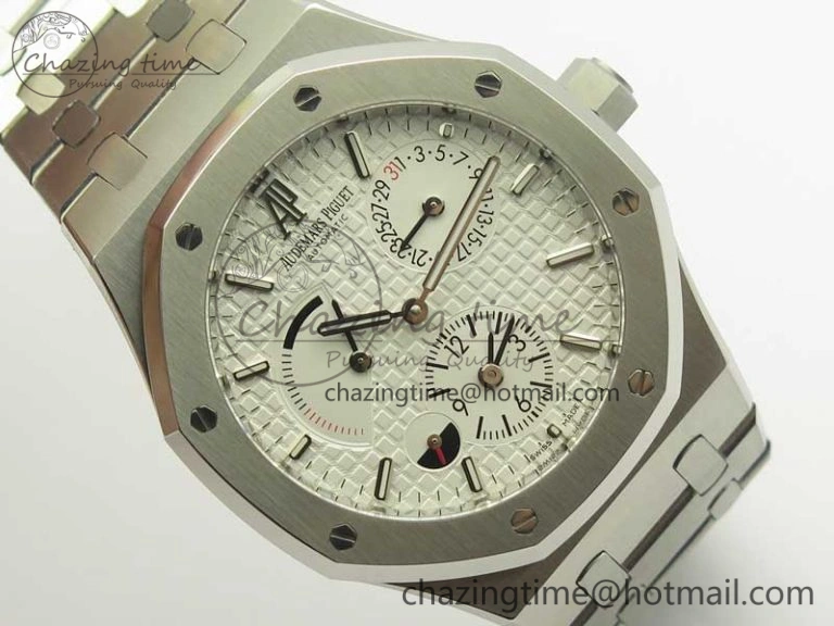 Royal Oak 41mm 26120 SS TWA Best Edition White Dial on SS Bracelet A WrinkleFree 4937