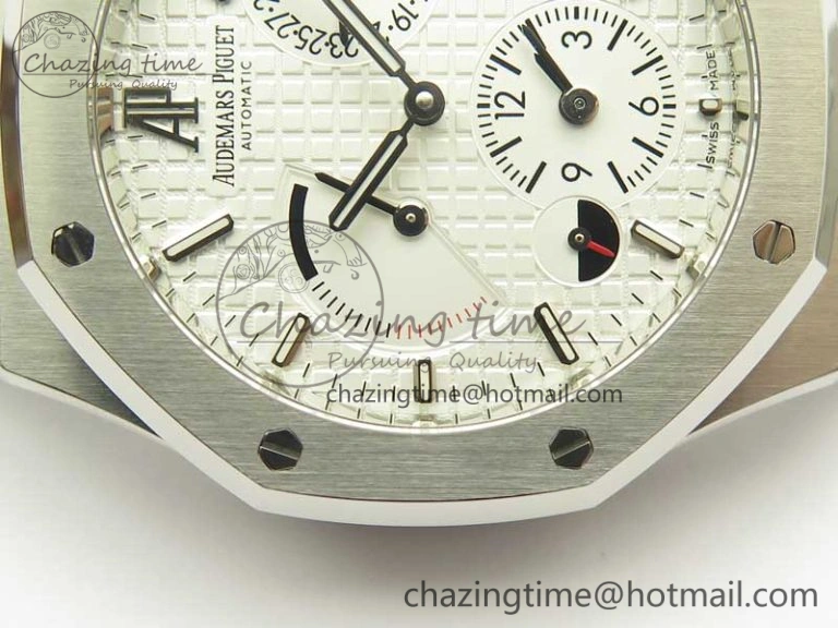 Royal Oak 41mm 26120 SS TWA Best Edition White Dial on SS Bracelet A WrinkleFree 4937