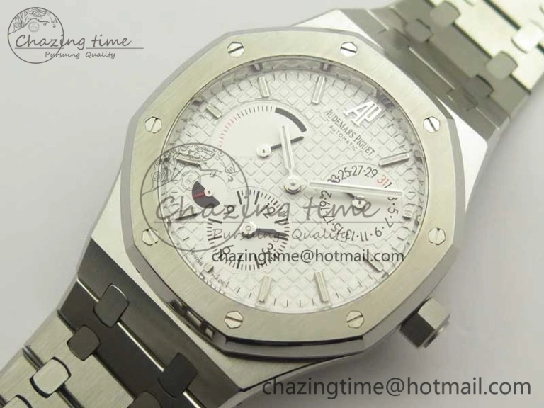 Royal Oak 41mm 26120 SS TWA Best Edition White Dial on SS Bracelet A WrinkleFree 4937