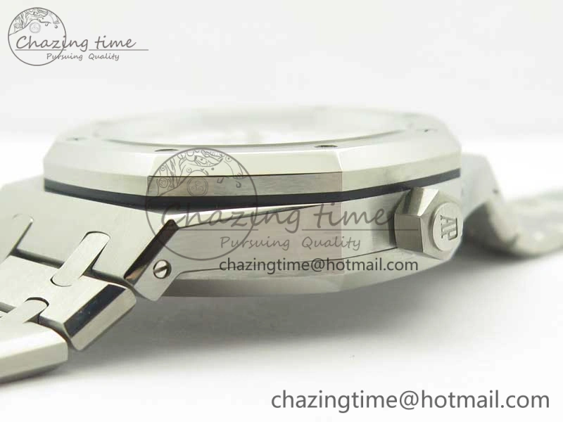 Royal Oak 41mm 26120 SS TWA Best Edition White Dial on SS Bracelet A WrinkleFree 4937