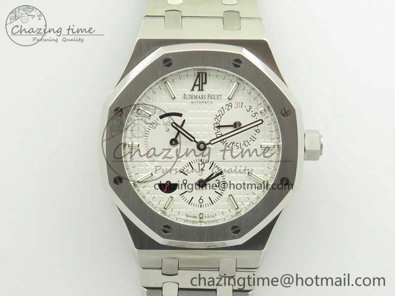 Royal Oak 41mm 26120 SS TWA Best Edition White Dial on SS Bracelet A WrinkleFree 4937