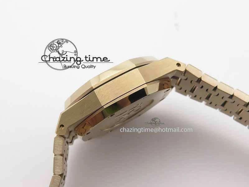 Royal Oak 41mm 26331 Chrono RG Blue Textured Dial Gold Subdial On RG Bracelet A GoAnywhere 4996