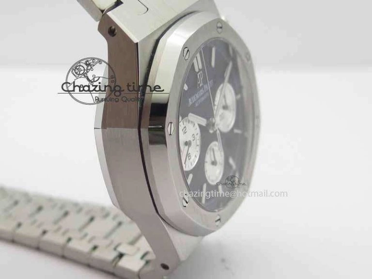 Royal Oak 41mm 26331 Chrono SS Black Textured Dial White Subdial On SS Bracelet A FastDry 4997