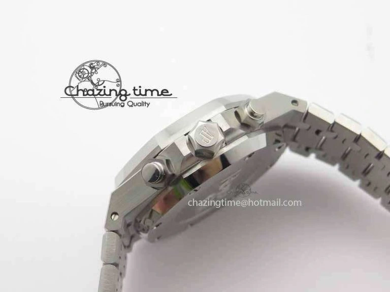 Royal Oak 41mm 26331 Chrono SS Gray Textured Dial Blue Subdial On SS Bracelet A UrbanStyle 5001