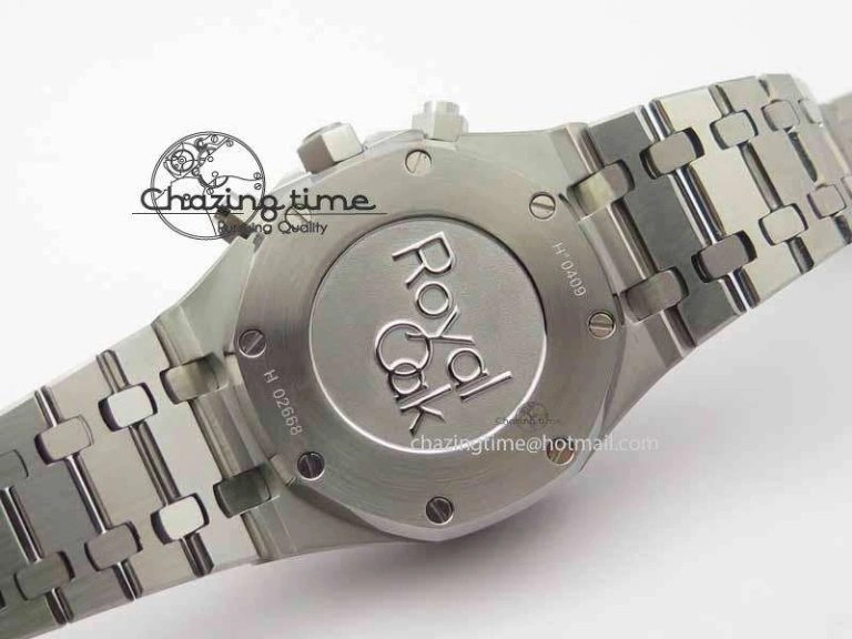 Royal Oak 41mm 26331 Chrono SS Gray Textured Dial Blue Subdial On SS Bracelet A UrbanStyle 5001