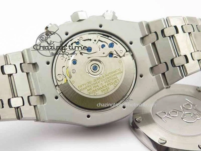 Royal Oak 41mm 26331 Chrono SS Gray Textured Dial Blue Subdial On SS Bracelet A UrbanStyle 5001