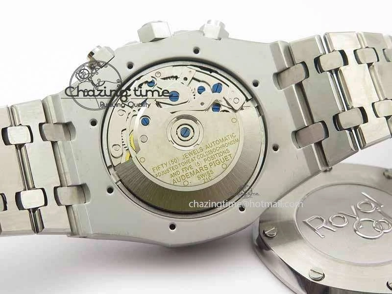 Royal Oak 41mm 26331 Chrono SS Gray Textured Dial Blue Subdial On SS Bracelet A UrbanStyle 5001