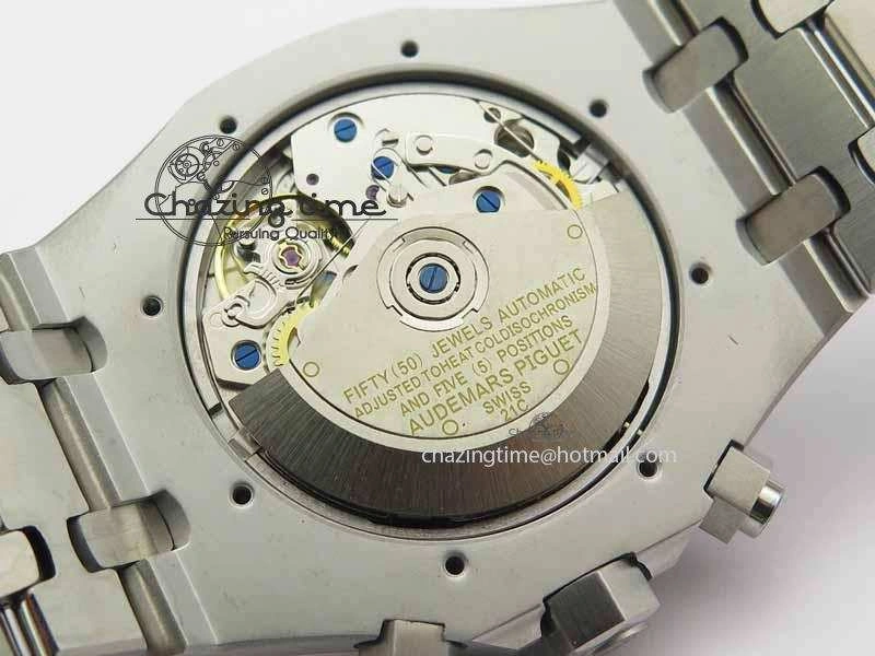 Royal Oak 41mm 26331 Chrono SS Gray Textured Dial Blue Subdial On SS Bracelet A UrbanStyle 5001