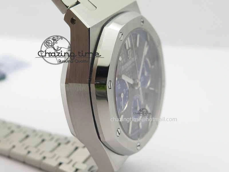 Royal Oak 41mm 26331 Chrono SS Gray Textured Dial Blue Subdial On SS Bracelet A UrbanStyle 5001
