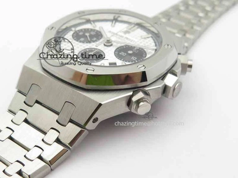 SmartChoice Royal Oak 41mm 26331 Chrono SS White Textured Dial Black Subdial On SS Bracelet A 4999