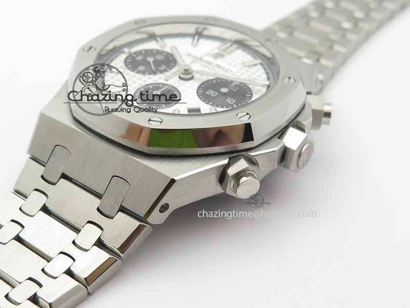 SmartChoice Royal Oak 41mm 26331 Chrono SS White Textured Dial Black Subdial On SS Bracelet A 4999