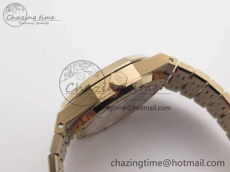 WellDesigned Royal Oak 41mm 26518 Tourbillon RG Best Edition Skeleton Dial On RG Bracelet A 4972