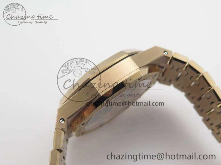 WellDesigned Royal Oak 41mm 26518 Tourbillon RG Best Edition Skeleton Dial On RG Bracelet A 4972
