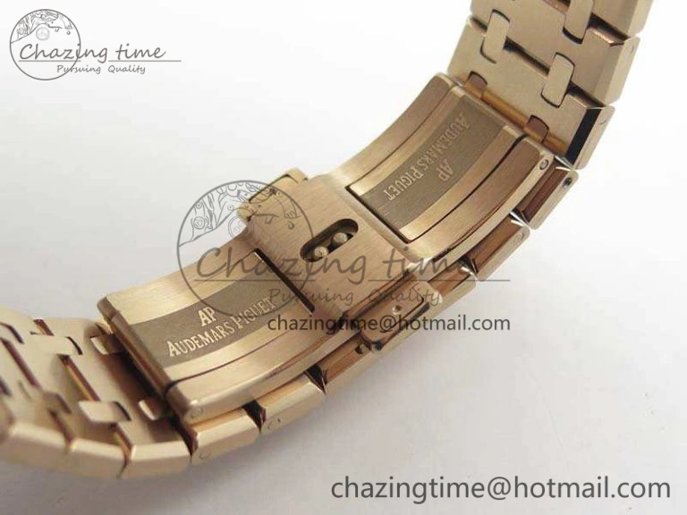 WellDesigned Royal Oak 41mm 26518 Tourbillon RG Best Edition Skeleton Dial On RG Bracelet A 4972