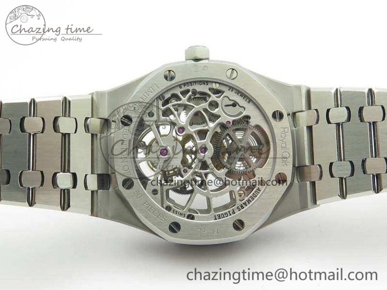 Modern Royal Oak 41mm 26518 Tourbillon SS Best Edition Skeleton Dial On SS Bracelet A 4969