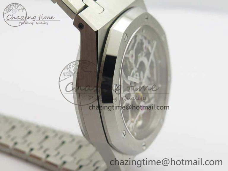Modern Royal Oak 41mm 26518 Tourbillon SS Best Edition Skeleton Dial On SS Bracelet A 4969