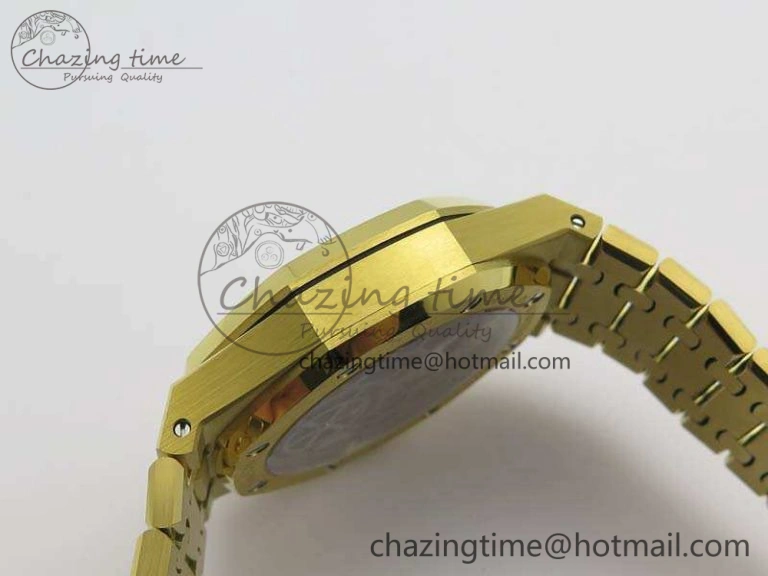 Neat Royal Oak 41mm 26518 Tourbillon YG Best Edition Skeleton Dial On YG Bracelet A 4977