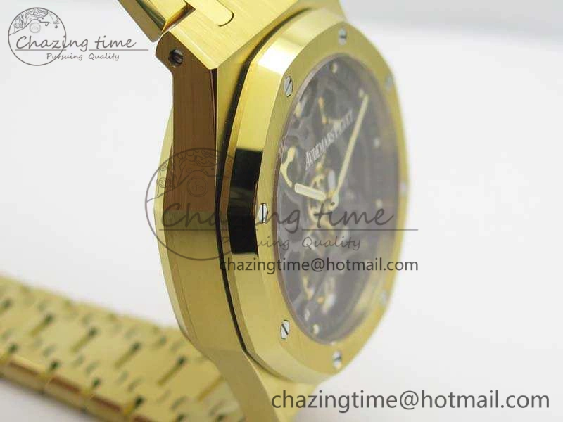 Neat Royal Oak 41mm 26518 Tourbillon YG Best Edition Skeleton Dial On YG Bracelet A 4977