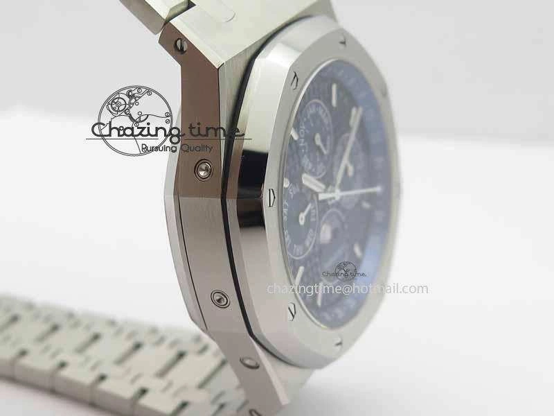 Royal Oak 41mm 26574 SS JF 1:1 Best Edition Blue Textured Dial On SS Bracelet A WrinkleFree 5002