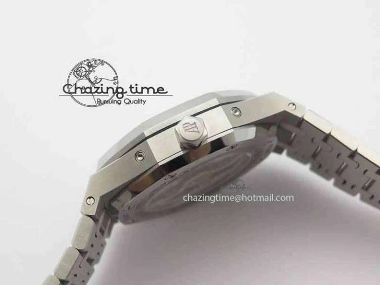 Royal Oak 41mm 26574 SS JF 1:1 Best Edition Blue Textured Dial On SS Bracelet A WrinkleFree 5002
