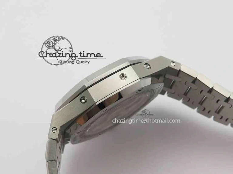 Royal Oak 41mm 26574 SS JF 1:1 Best Edition Blue Textured Dial On SS Bracelet A WrinkleFree 5002