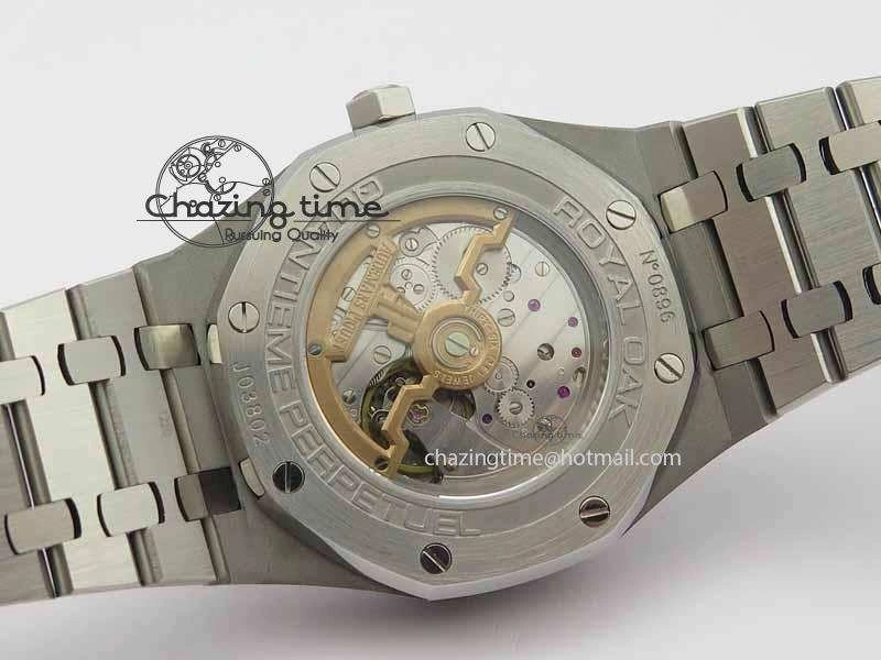 Royal Oak 41mm 26574 SS JF 1:1 Best Edition Blue Textured Dial On SS Bracelet A WrinkleFree 5002