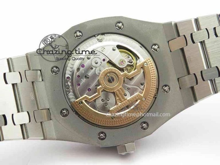 Royal Oak 41mm 26574 SS JF 1:1 Best Edition Blue Textured Dial On SS Bracelet A WrinkleFree 5002