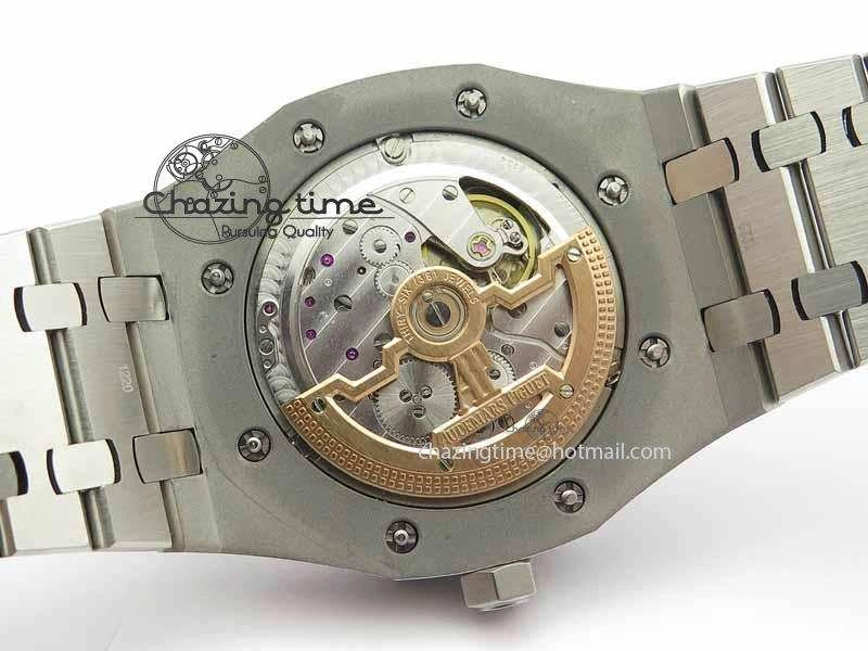 Royal Oak 41mm 26574 SS JF 1:1 Best Edition Blue Textured Dial On SS Bracelet A WrinkleFree 5002