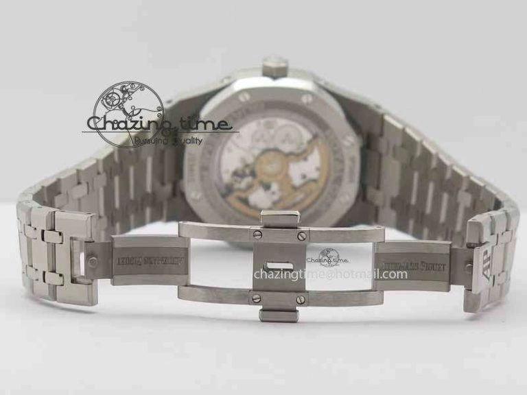 Royal Oak 41mm 26574 SS JF 1:1 Best Edition Blue Textured Dial On SS Bracelet A WrinkleFree 5002
