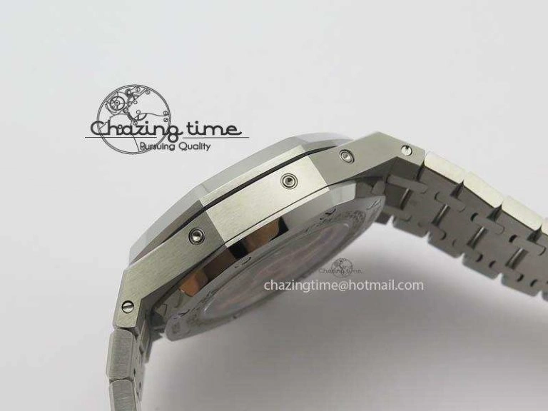 Effortless Royal Oak 41mm 26574 SS JF 1:1 Best Edition White Textured Dial On SS Bracelet A 4991