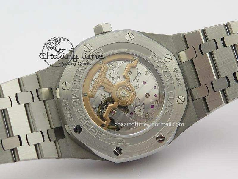 Effortless Royal Oak 41mm 26574 SS JF 1:1 Best Edition White Textured Dial On SS Bracelet A 4991