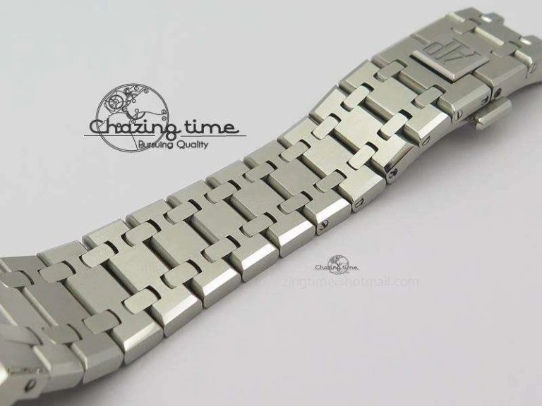 Effortless Royal Oak 41mm 26574 SS JF 1:1 Best Edition White Textured Dial On SS Bracelet A 4991