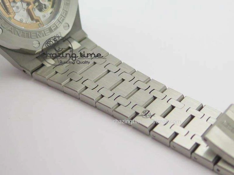 Effortless Royal Oak 41mm 26574 SS JF 1:1 Best Edition White Textured Dial On SS Bracelet A 4991