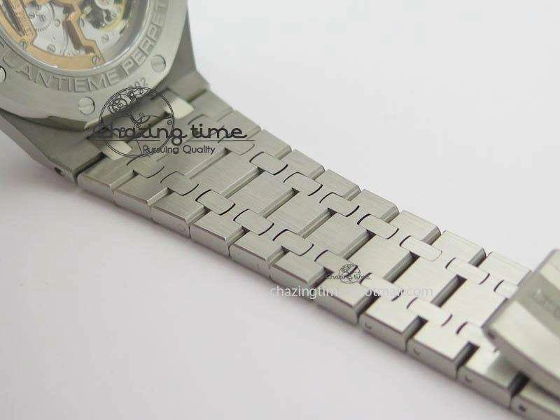 Effortless Royal Oak 41mm 26574 SS JF 1:1 Best Edition White Textured Dial On SS Bracelet A 4991