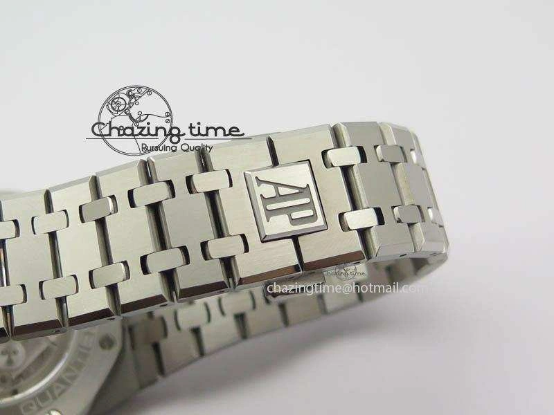 Effortless Royal Oak 41mm 26574 SS JF 1:1 Best Edition White Textured Dial On SS Bracelet A 4991
