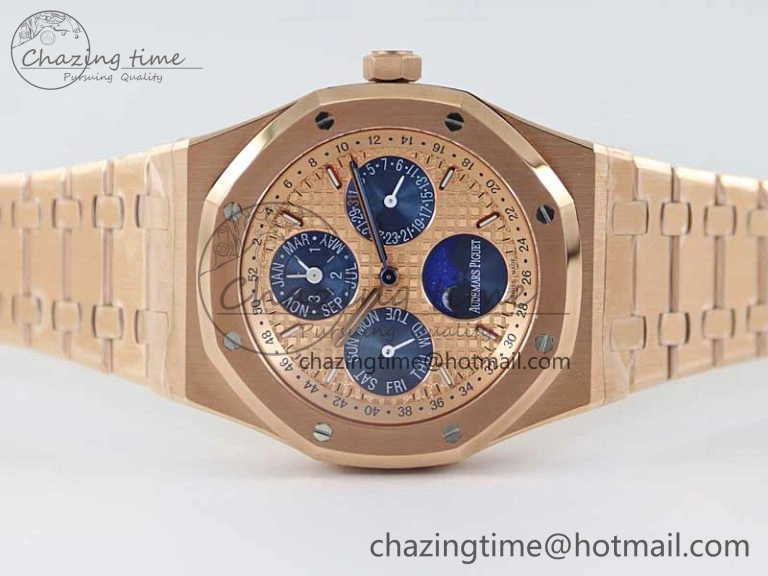 Colorful Royal Oak 41mm Complicated 26574 RG APSF1:1 Best Edition RG Dial on RG Bracelet A 4803