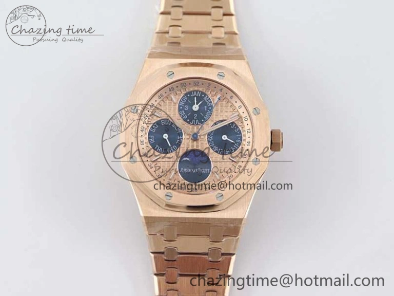 Colorful Royal Oak 41mm Complicated 26574 RG APSF1:1 Best Edition RG Dial on RG Bracelet A 4803