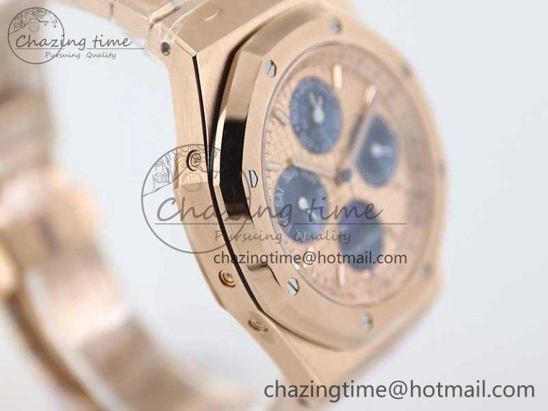 Colorful Royal Oak 41mm Complicated 26574 RG APSF1:1 Best Edition RG Dial on RG Bracelet A 4803