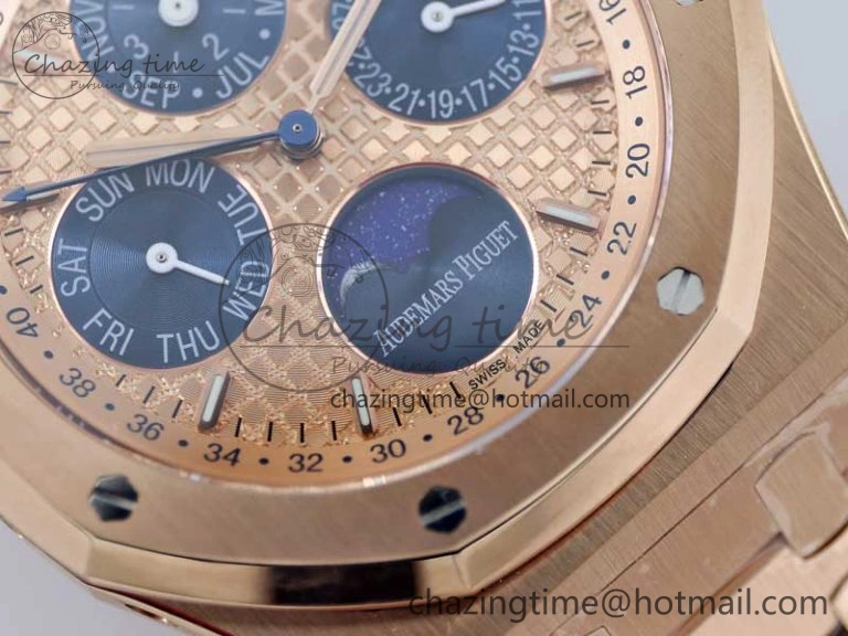 Colorful Royal Oak 41mm Complicated 26574 RG APSF1:1 Best Edition RG Dial on RG Bracelet A 4803