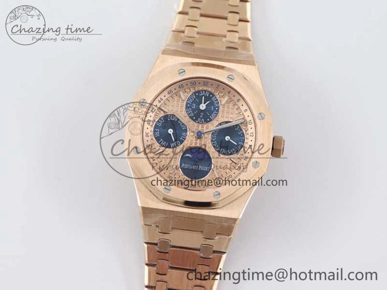Colorful Royal Oak 41mm Complicated 26574 RG APSF1:1 Best Edition RG Dial on RG Bracelet A 4803